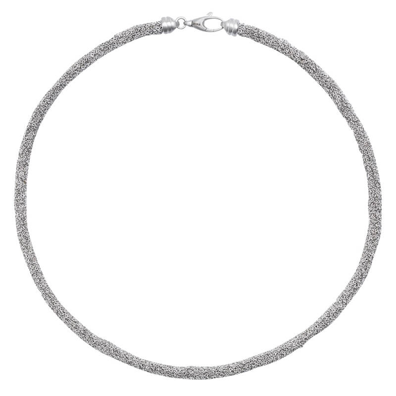 woven sterling silver necklace